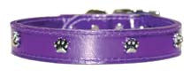 Signature Leather Metallic Collar (Bones)
