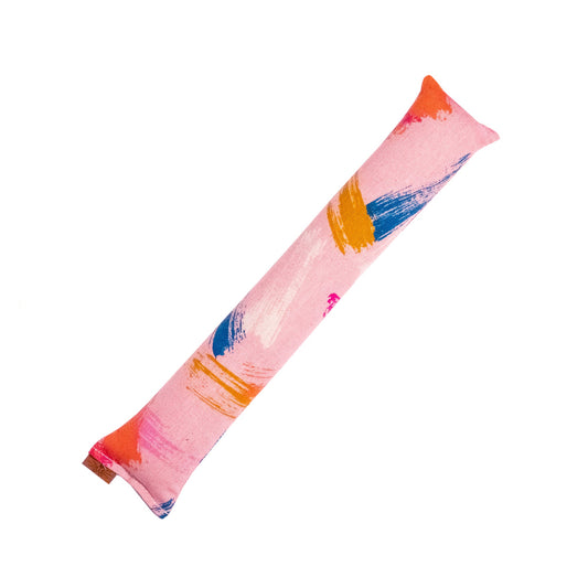 The Big Kicker - Pink Paint Strokes Print - Organic Catnip Cat Toy