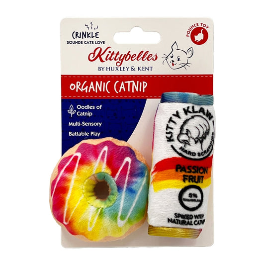 Donut & Kitty Klaw Passion Fruit 2pk Cat Toy - 30% Off
