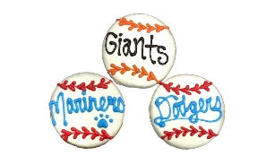 Custom Treats - Team Baseballs: (Case of 12)