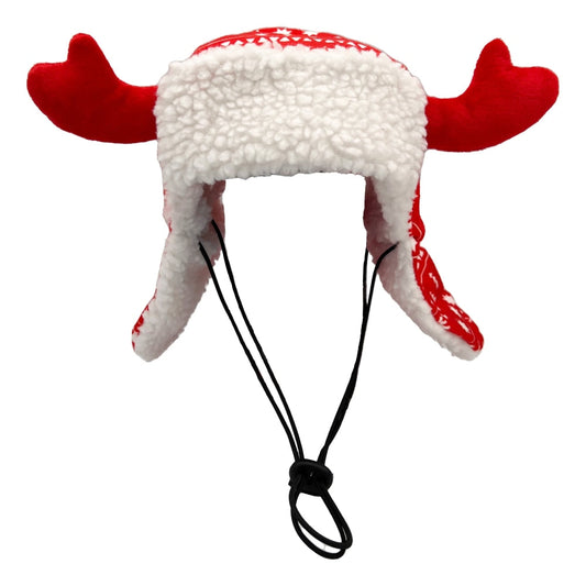 Red Fairisle Antler Hat with SnugFit® - 30% Off