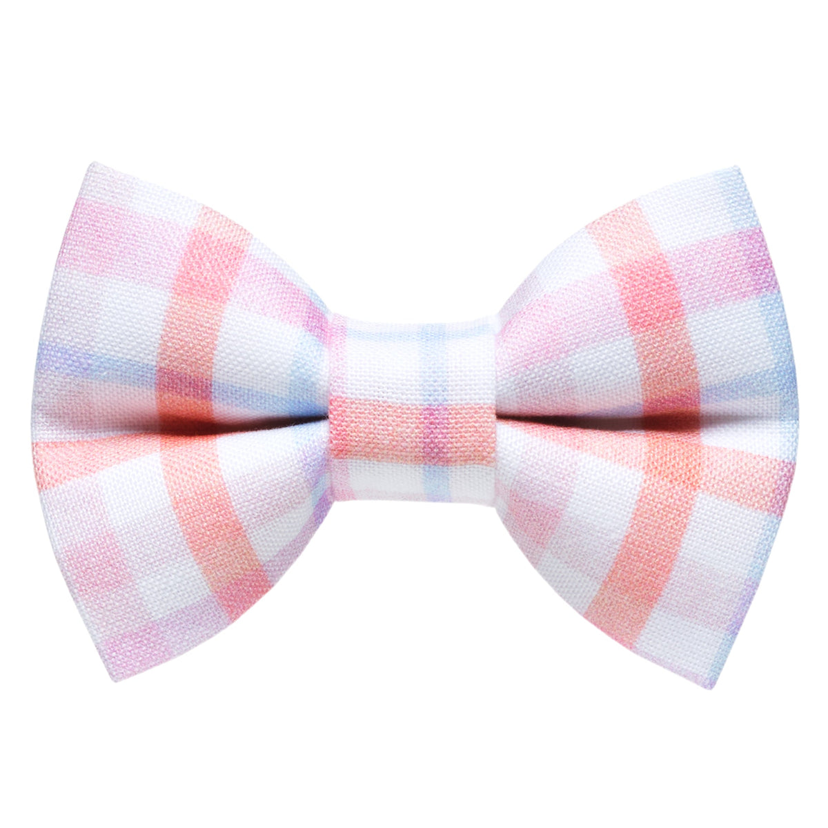 Sweet Pickles Designs The Second Honeymoon bow tie in a pink and blue plaid pattern