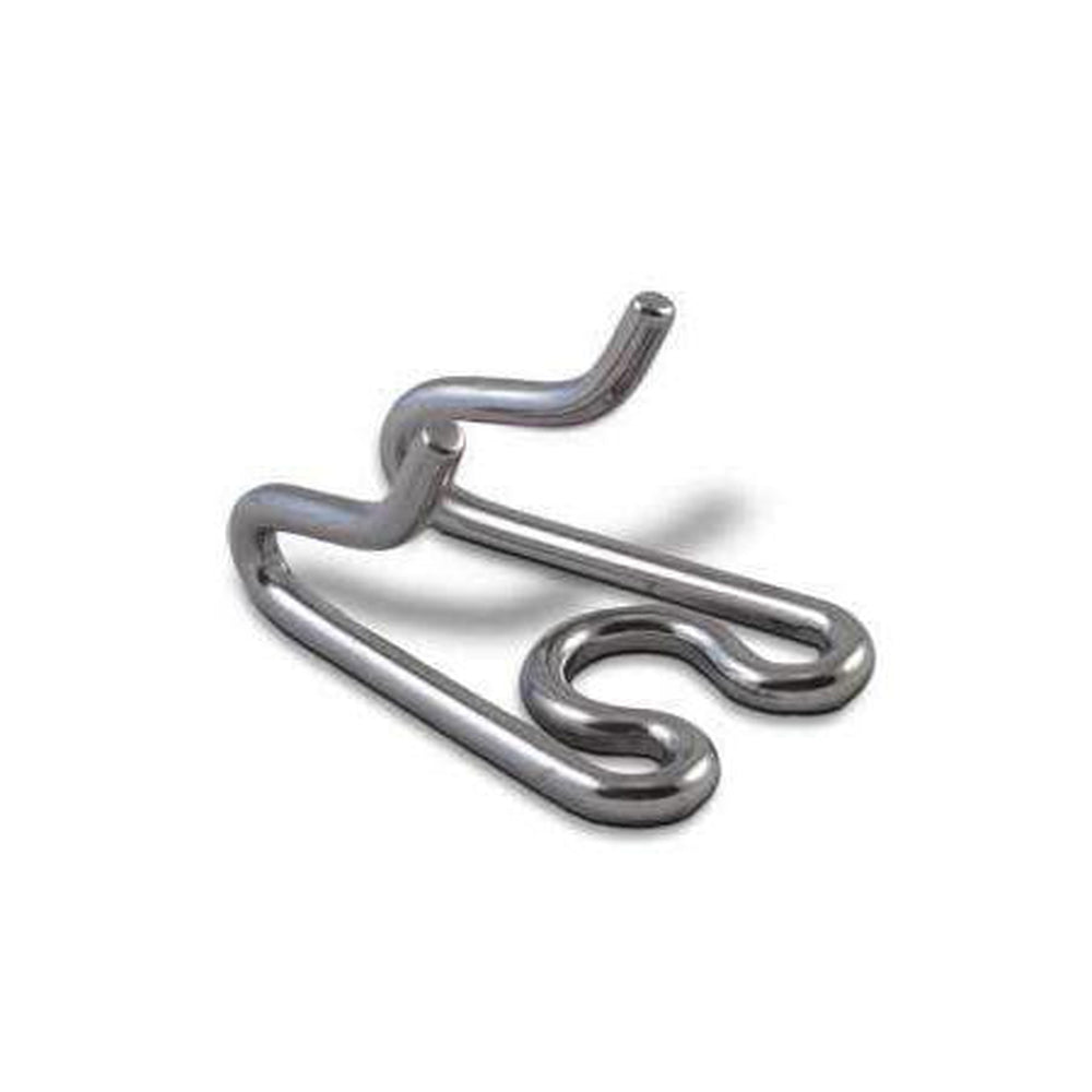 Stainless steel wire form with multiple bends and loops