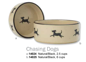 Stoneware Chasing Dogs (Inner Pack: 4)