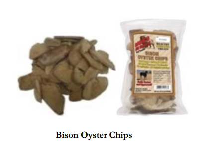 CASE of 6 Bison Oyster Chips- 2oz per package