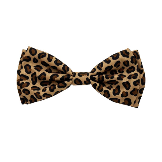Tan Leopard Bow Tie - 30% Off
