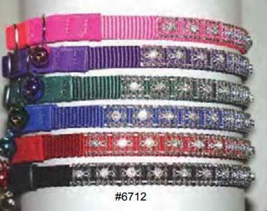 Jeweled Nylon Cat Collar