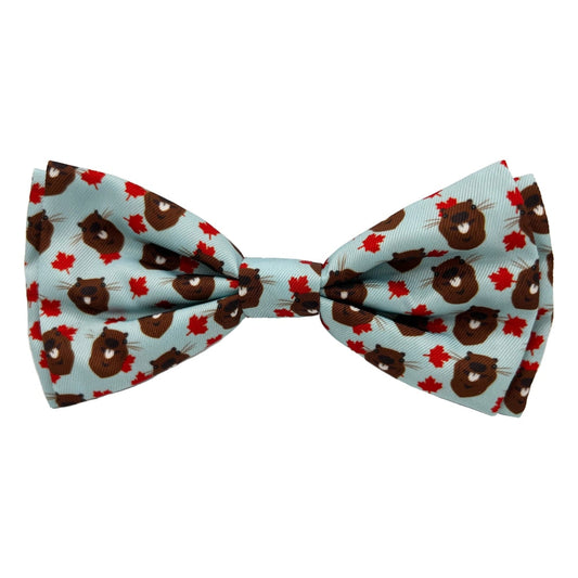 Tossed Beaver With Leaf Bow Tie - 30% Off
