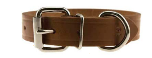 2-Ply Leather Regular Collars - Russet Brown - 1" x 19"