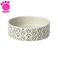Stoneware, Paws Shallow Round