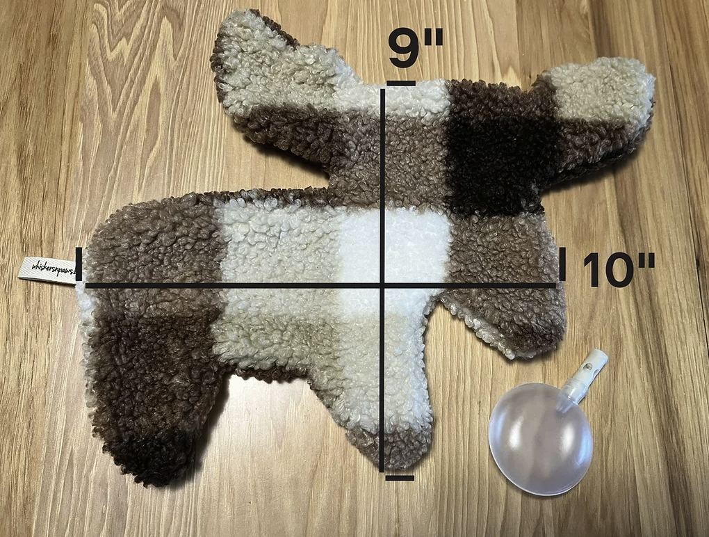 Hank the Moose, Sherpa Fleece, Ultrasonic Silent Squeaker