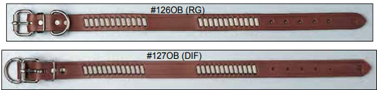 Bully™ Ornamented Leather Collars (Oblong - DIF)