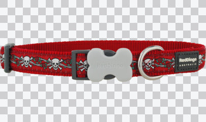 Buckle Bone Dog Collars - Design - Skull & Roses