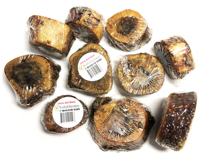 1-2" Beef Marrow Bone (Bulk - Shrinkwrapped)- Pack of 10
