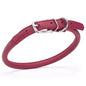 Soft Leather Round Dog Collar