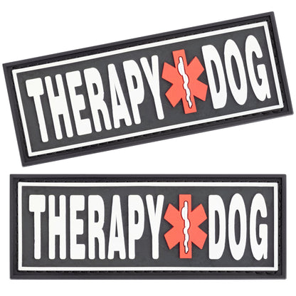 Dogline 3D Rubber Therapy Dog Removable Accessories for Dog Harness and Vest