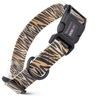 Dogline Biothane Printed Dog Collar with Quick Release Buckle