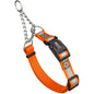Reflective Biothane Martingale Dog Collar with Quick Release Buckle