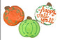 Fall Seasonal- Pumpkin- Tray of 9