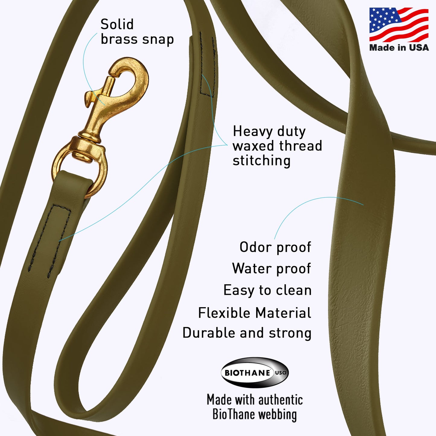 Viper Long Line 33 ft Biothane Dog Lead