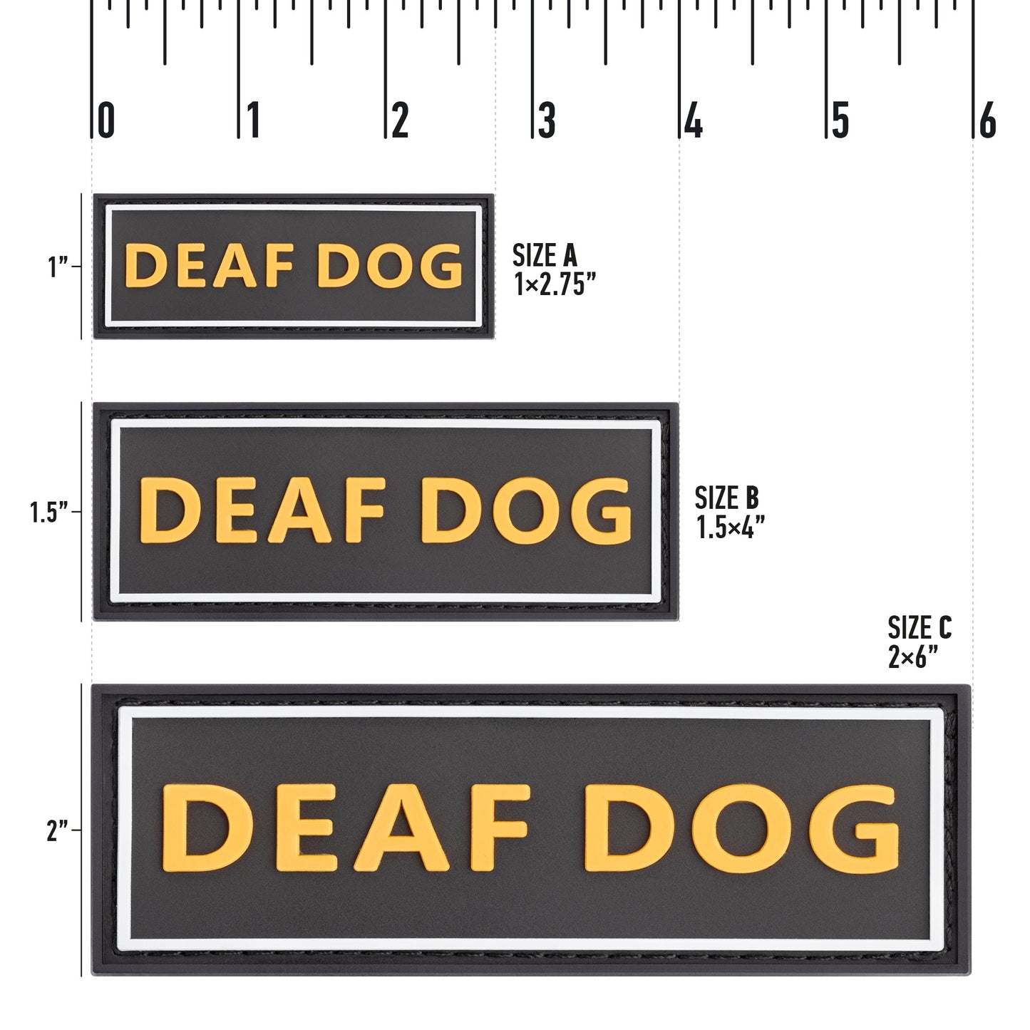 Dogline Deaf Dog 3D Rubber Accessories