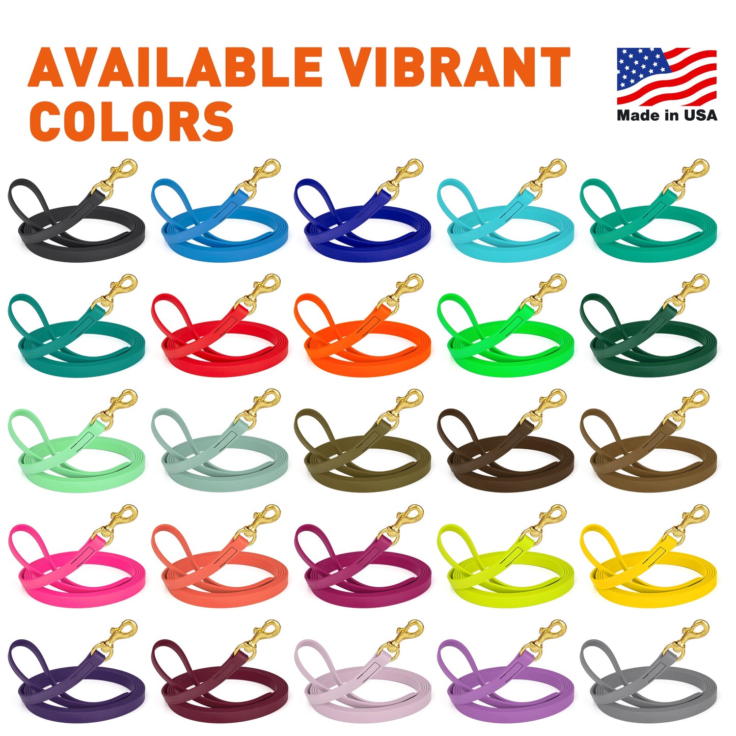 Viper Biothane Long Line 15 ft Dog Lead