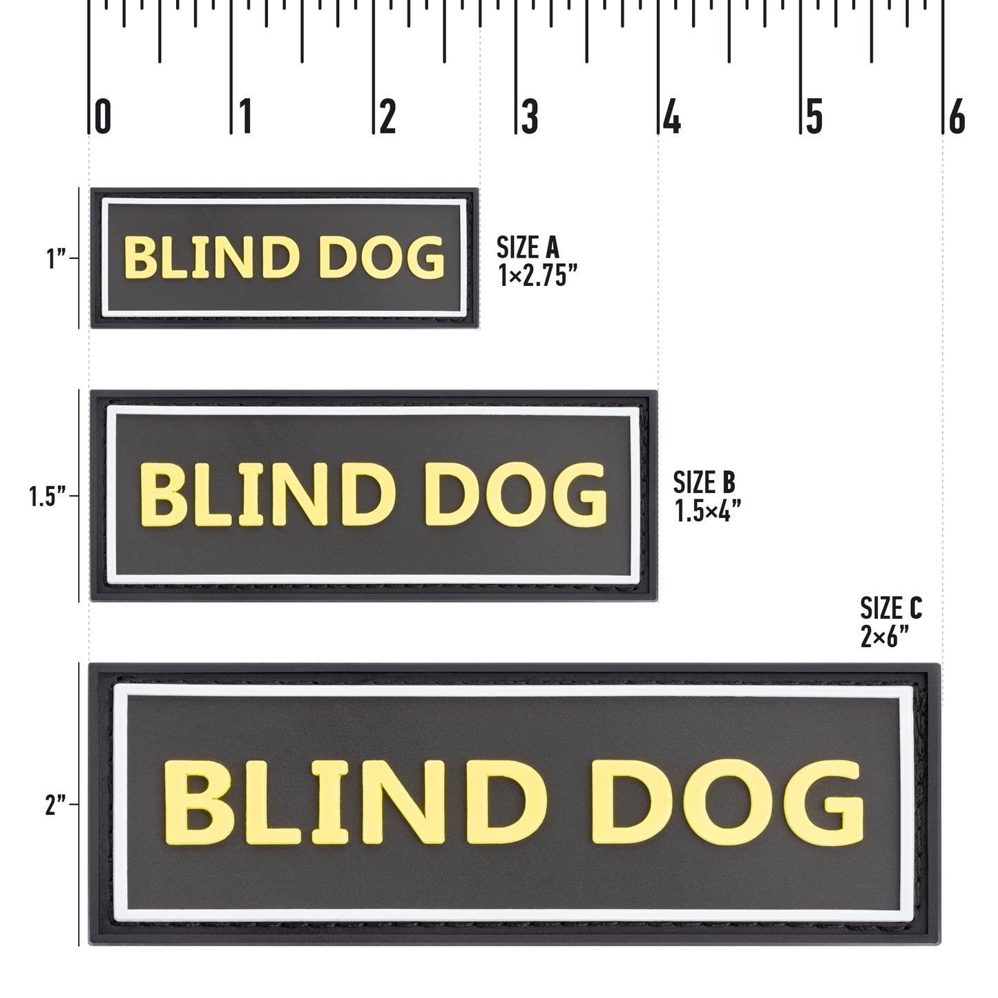 Dogline Blind Dog 3D Rubber Accessories