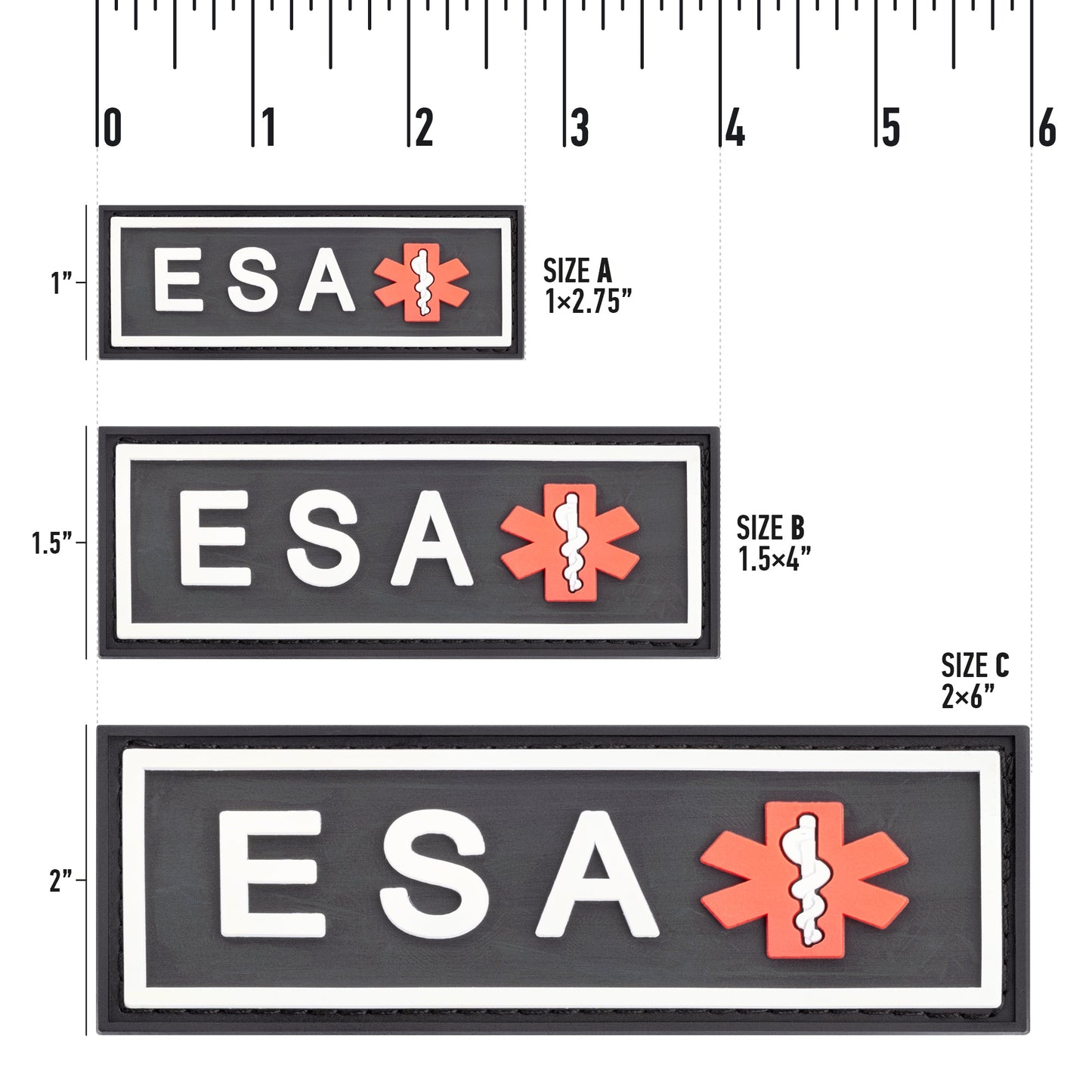 Dogline ESA Dog 3D Rubber Accessories