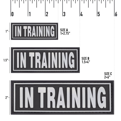 Dogline 3D Rubber In Training Removable Accessories for Dog Harness and Vest