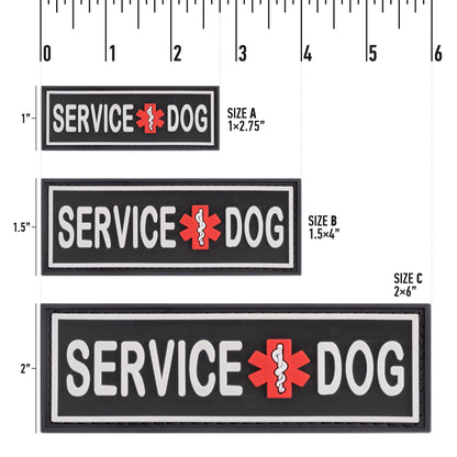 Dogline Service Dog 3D Rubber Accessories