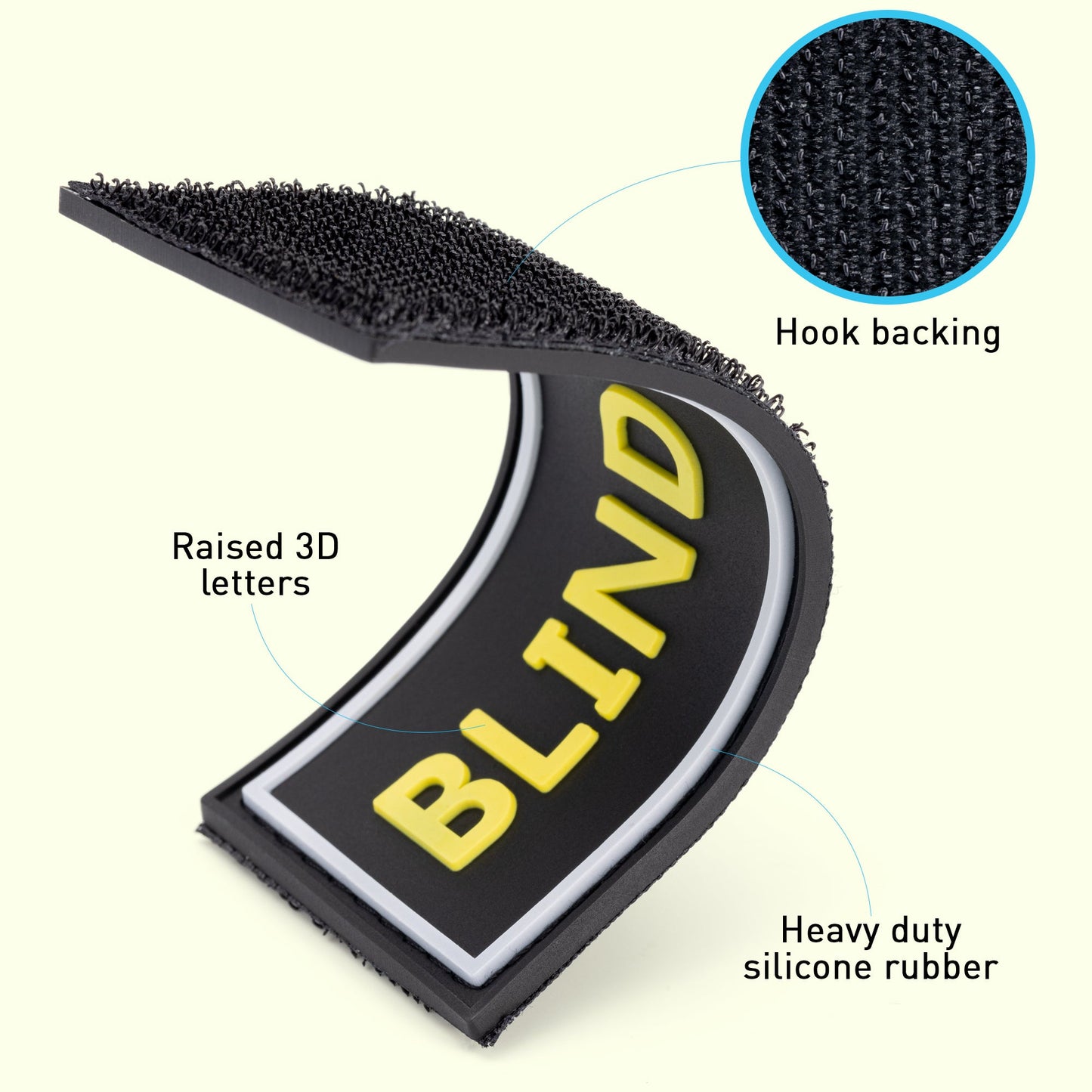 Dogline Blind Dog 3D Rubber Accessories
