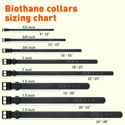 Biothane Waterproof Dog Collar - XS (9 to 12 inches)