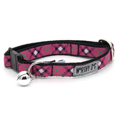 Bias Plaid Cat Collar