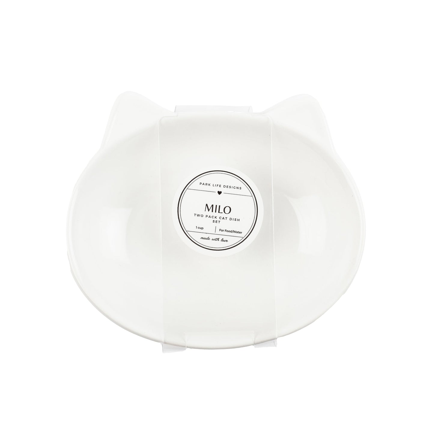Milo 2-Pack Cat Dish Set - Park Life Designs