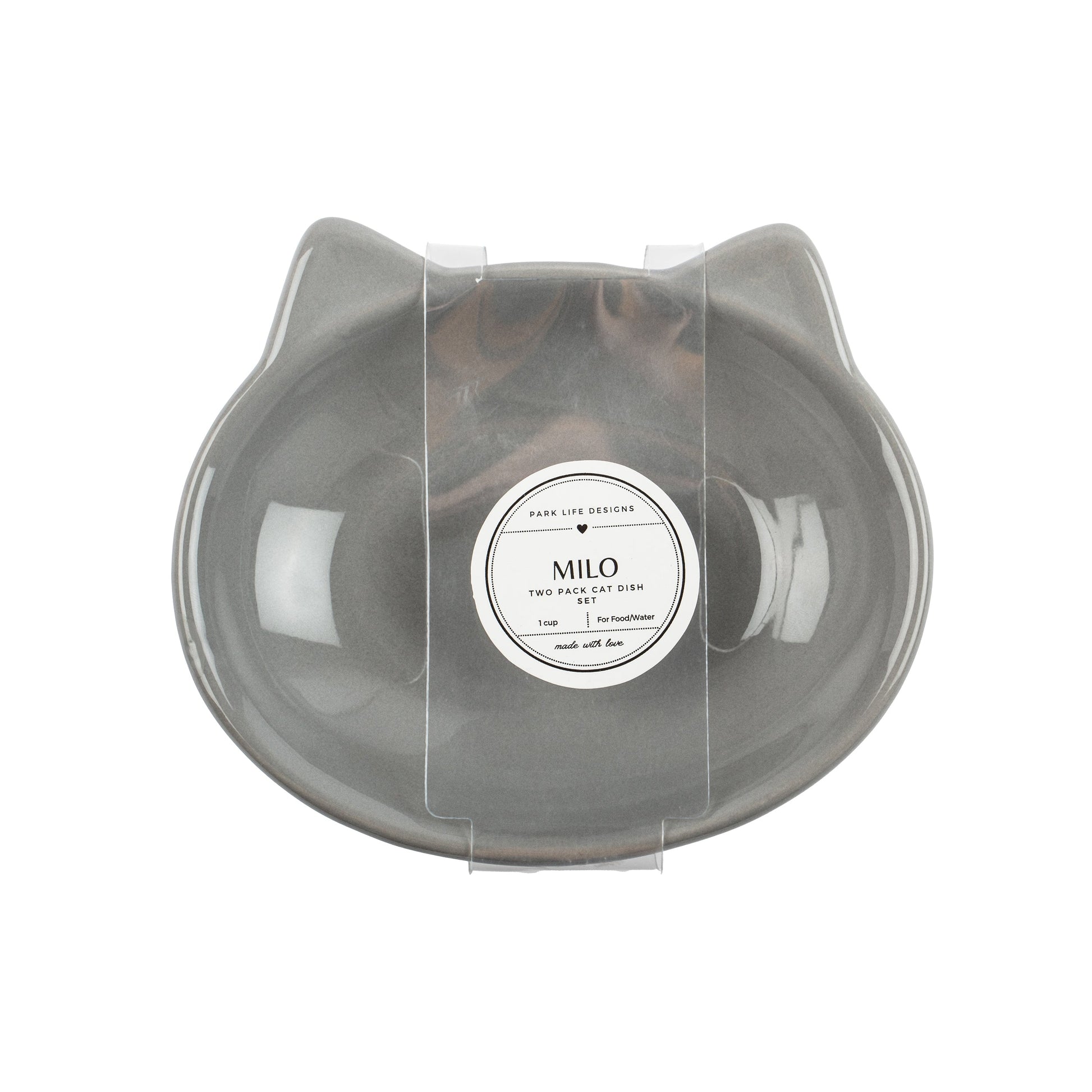 Milo 2-Pack Cat Dish Set - Park Life Designs