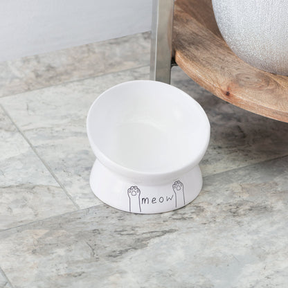 SET OF TWO MEOW TILT CAT DISHES - Park Life Designs