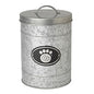 Galvanized Swirl Paw Plaque Storage Canister (Inner Pack: 2)