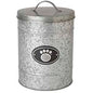 Galvanized Swirl Paw Plaque Storage Canister (Inner Pack: 2)