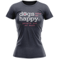 Ladies T-Shirt - Dogs Make Me Happy