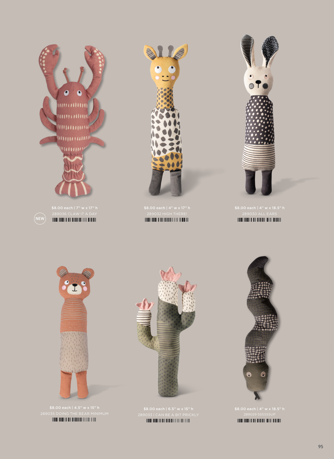 Fringe Studio I CAN BE A BIT PRICKLY CNVS DOG TOY Case of 4
