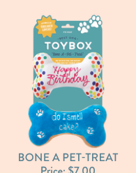 Fringe Studio Best Dog Toybox Bone A Pet-Treat dog toys