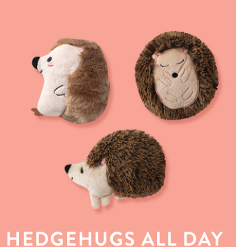 Fringe Studio HEDGEHOGS-3PCS SMALL DOG TOY SET Case of 4