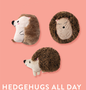 Fringe Studio HEDGEHOGS-3PCS SMALL DOG TOY SET Case of 4