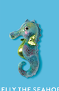 Fringe Studio Shelly the Seahorse plush dog toy