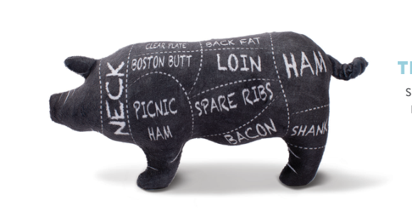 THE WHOLE HOG PLUSH DOG TOY Case of 4
