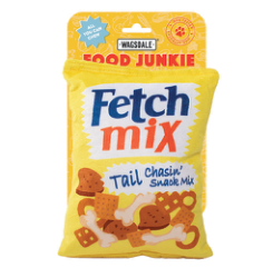 Wagsdale Food Junkie Fetch Mix Tail Chasin Snack Mix dog toy