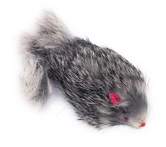 4" Long Hair Rattle Mice