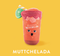 Fringe Studio MUTTCHELADA PLUSH DOG TOY, a red drink with a lime slice and straw