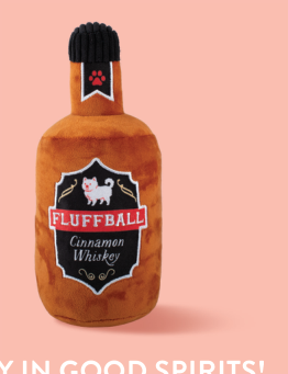 Fluffball Cinnamon Whiskey dog toy