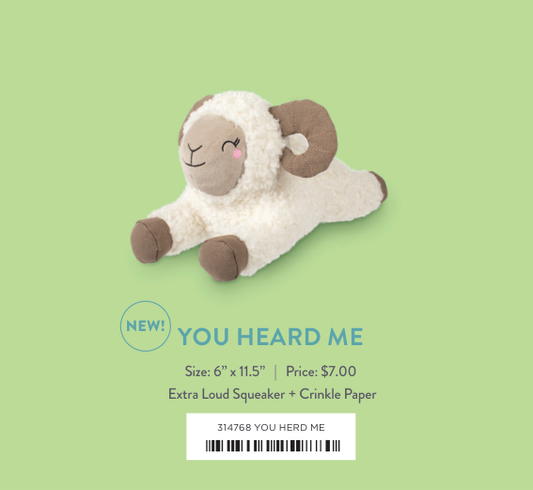 YOU HERD ME PLUSH DOG TOY Case of 4